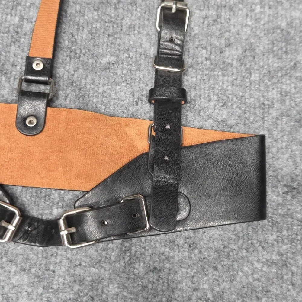 Harness Belt Waist Corset Womens Faux Leather Buckle Straps Adjustable Punk Goth